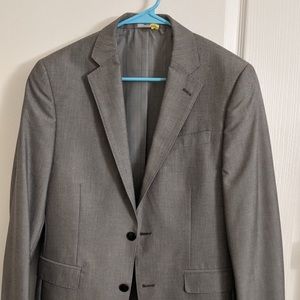 J. Ferrar Grey Slim Fit Men’s Suit